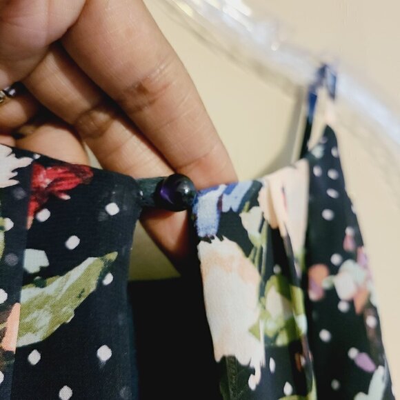 IZ Buyer | Women's Multi-Colored Mixed Print Belted Mini Dress (Size Medium) - Picture 12 of 14